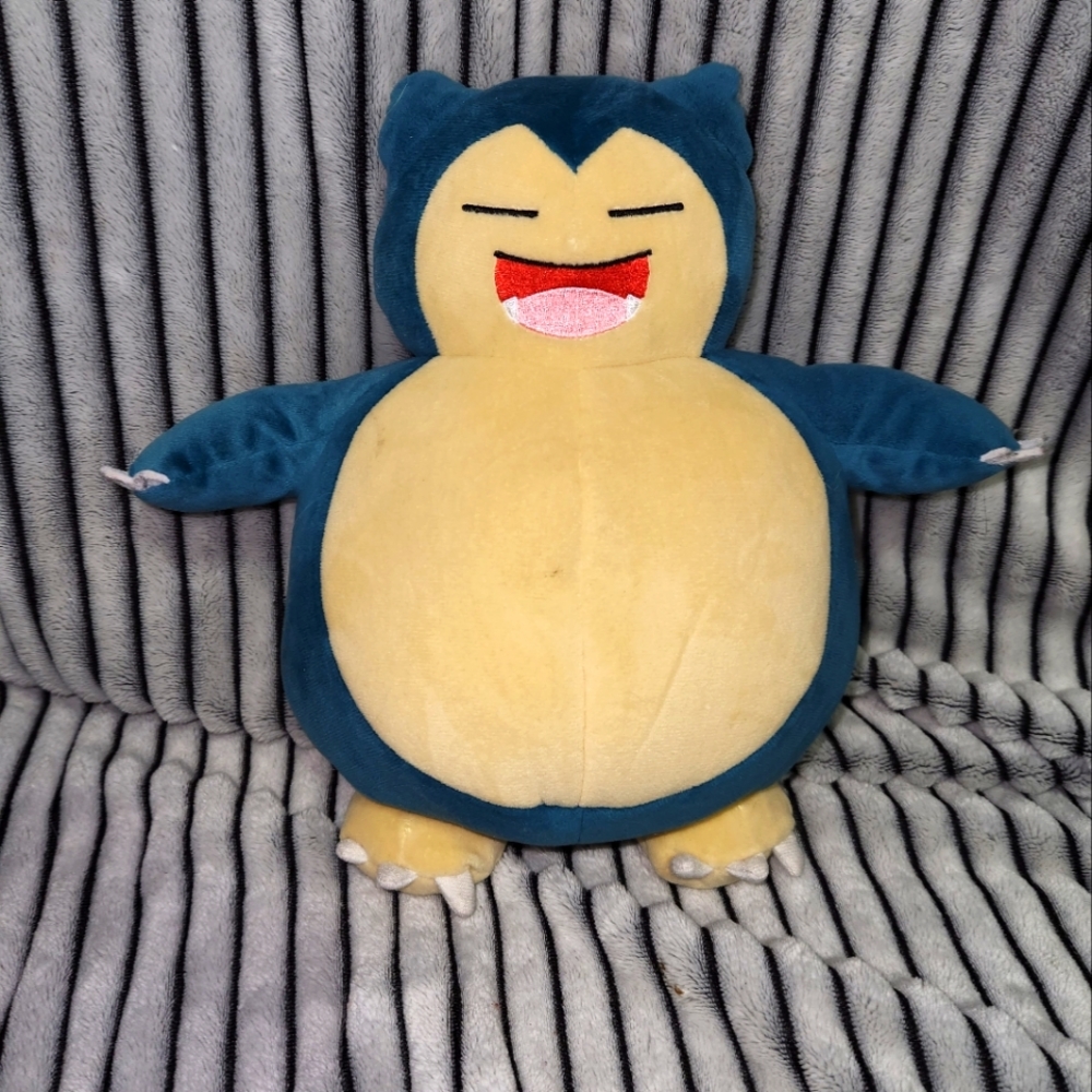Pokémon Snooze Action Snorlax Stuffed Toy Plush Stuffed Animals With Sound - Picture 1 of 6